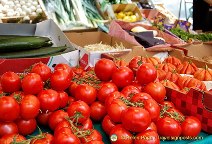 Beautiful vine tomatoes